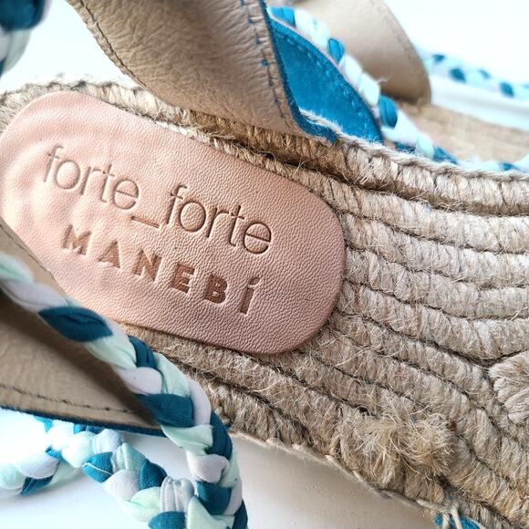 Forte Forte Manebi NEW Suede Leather Valenciana Lace Up Espadrilles Womens 9 39 - Picture 5 of 11